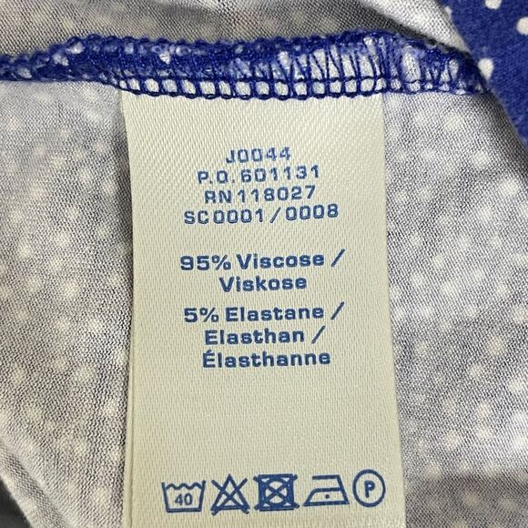 Boden Polkadot  white Midi Elastane Viscose polkadot stretch Dress 12 #04 - Picture 6 of 9